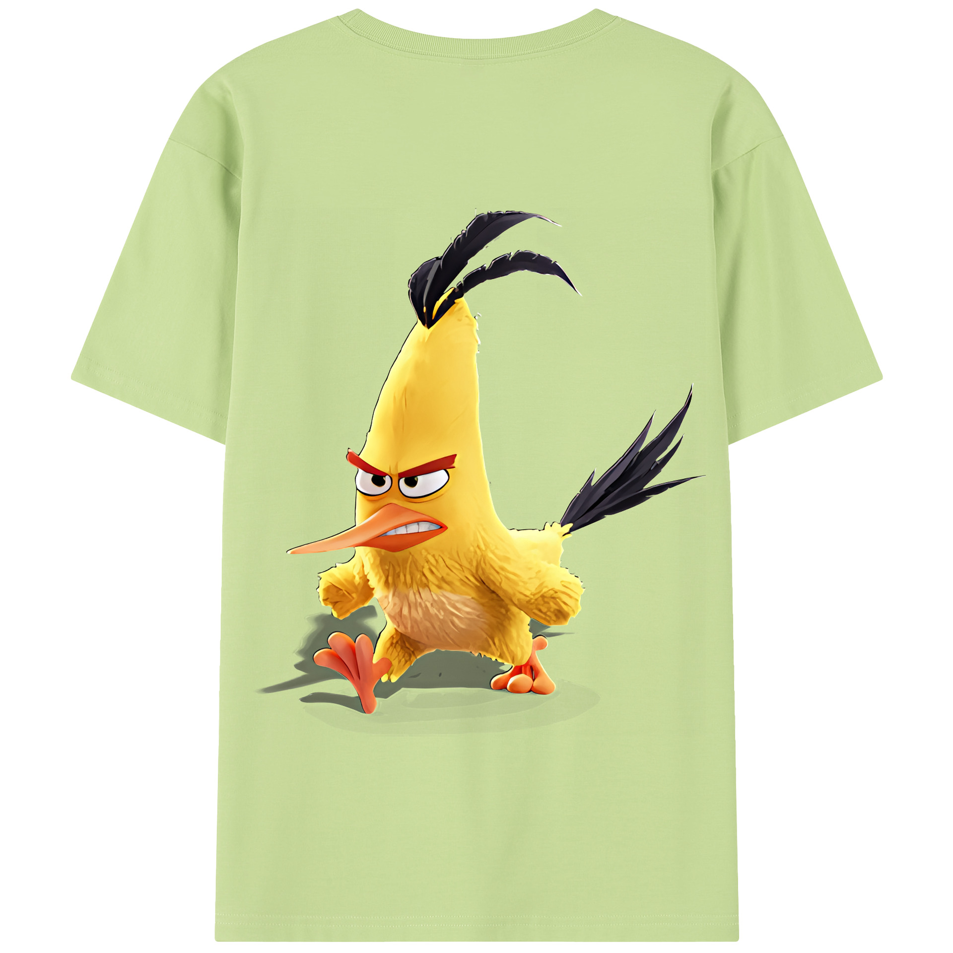 （画像用） Angry Birds アングリーバード 綿100％半袖Tシャツ（背面プリント）